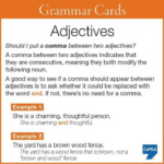 Putting A Comma Between Two Adjectives English Adjectives Learn