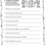 Spanish Verb Estar Worksheets 99Worksheets