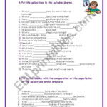 The Degrees Of The Adjectives ESL Worksheet By MMCV
