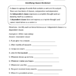 The Worksheet For Identifying Class Words
