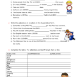 Week 9 Worksheet 2 Comparative And Superlative