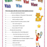 Wh Questions Worksheets Pronoun Worksheets English Worksheets For