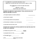 What Kind Adjectives Worksheets Comparative Adjectives Worksheet