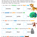 Worksheet On Abstract Nouns