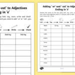 Year 2 Spelling Practice Adding er And est To Adjectives Ending